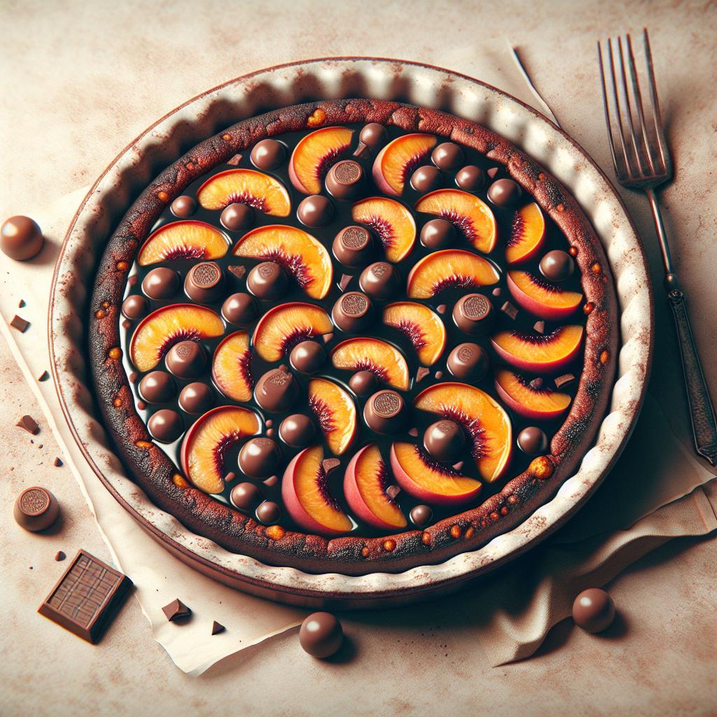 Peach and Chocolate Cake