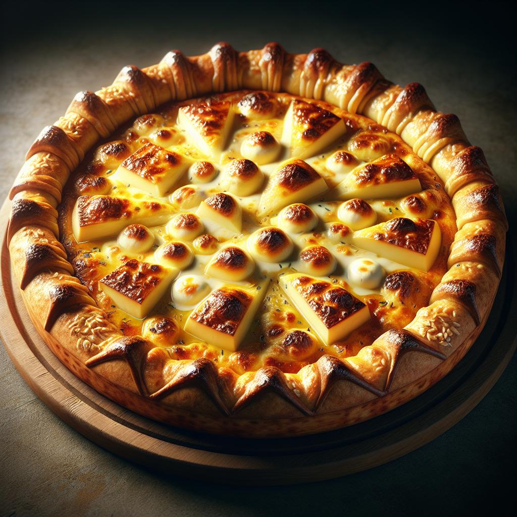 Rustic 4-cheese tart