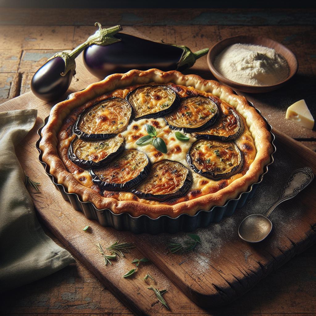 Savory Tart with Eggplant