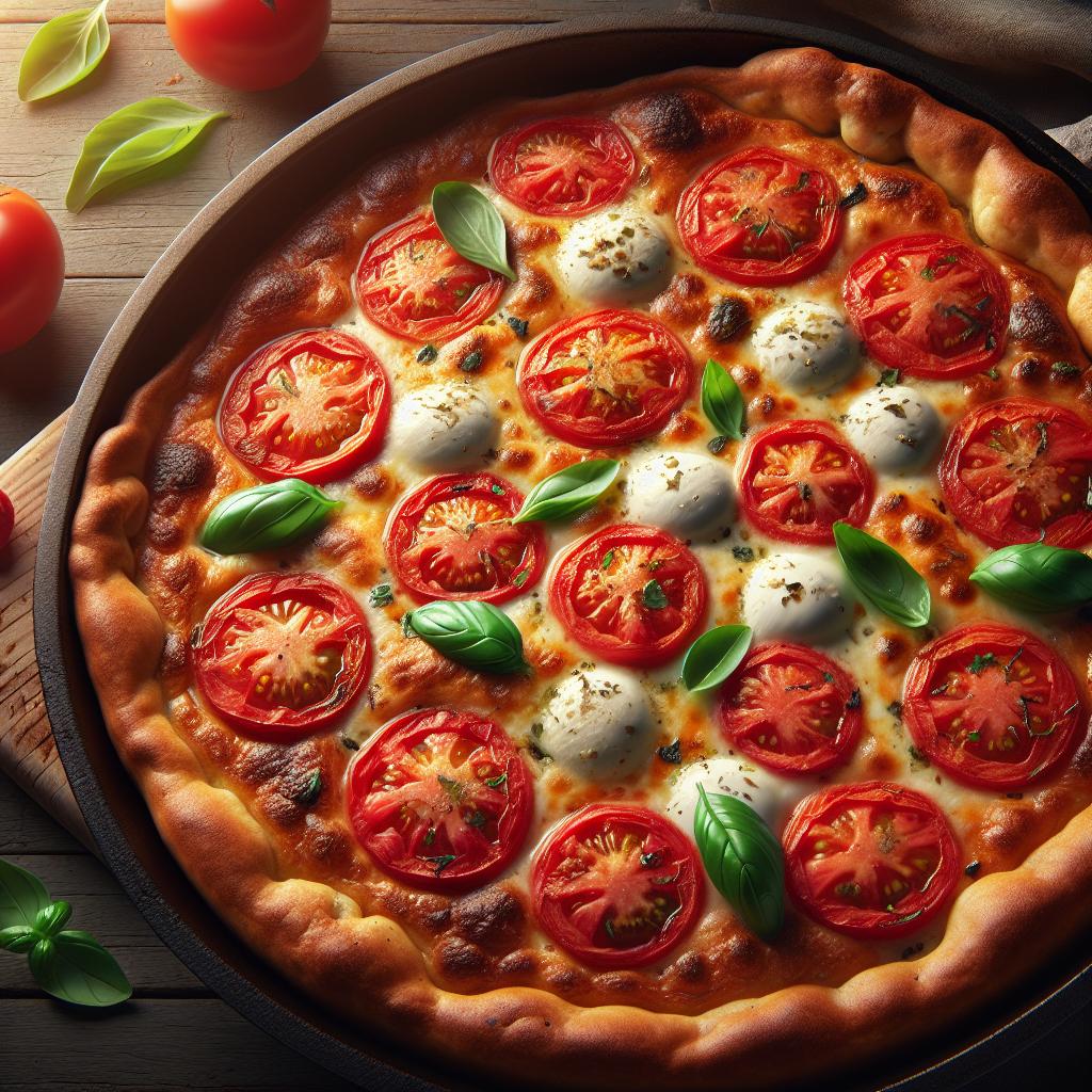 Tomato and Mozzarella Savory Pie