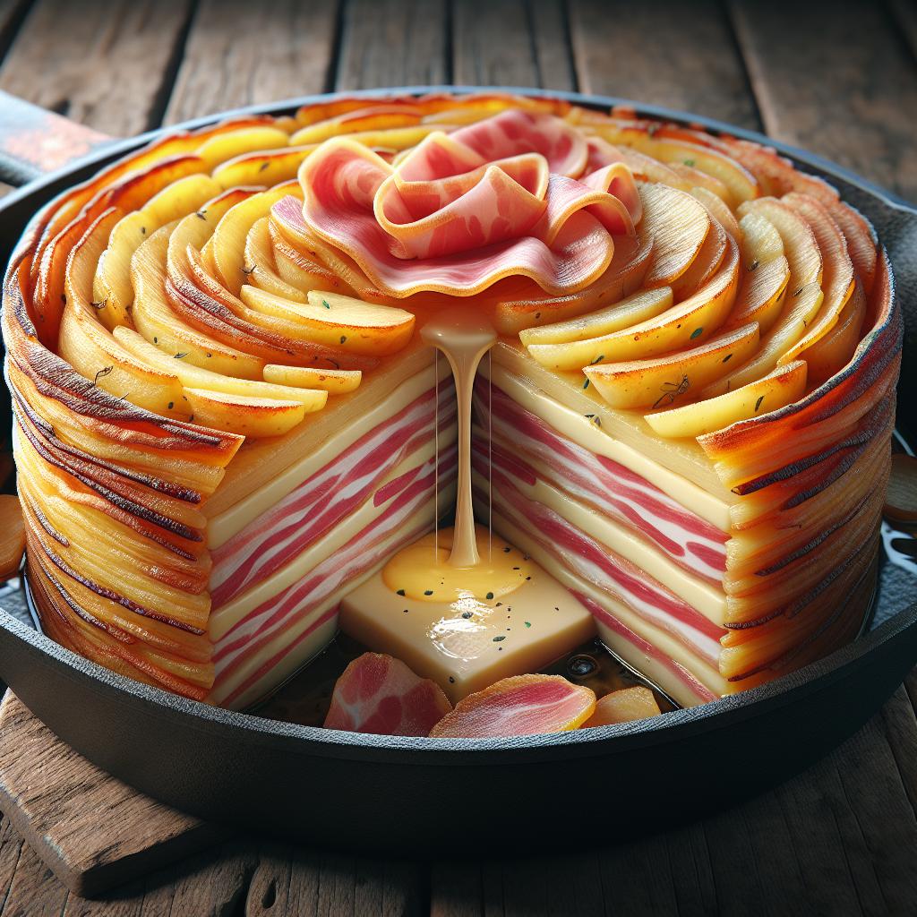 Potato, Speck, and Brie Tart