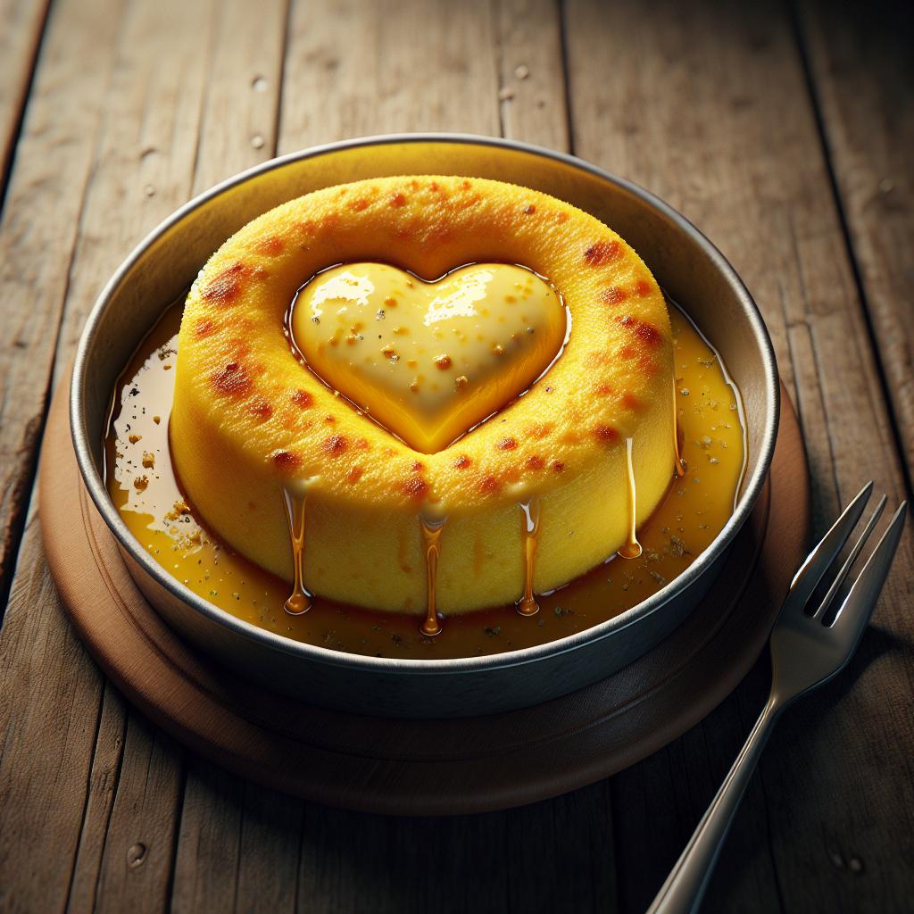 Polenta Cake with Melting Heart
