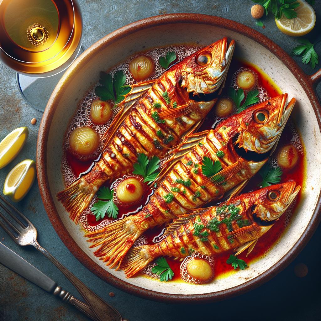 Red Mullet with Vernaccia