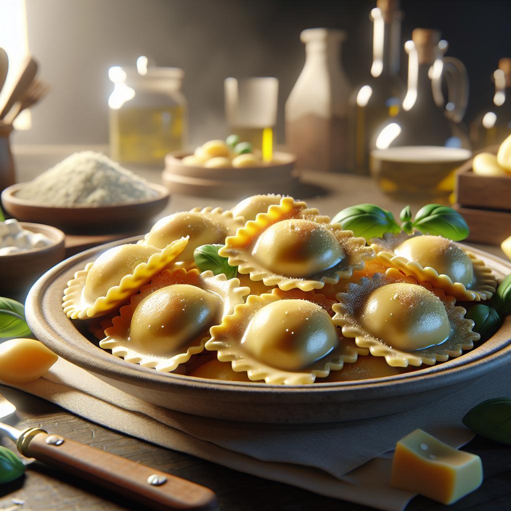 Turle, Potato and Cheese Ravioli