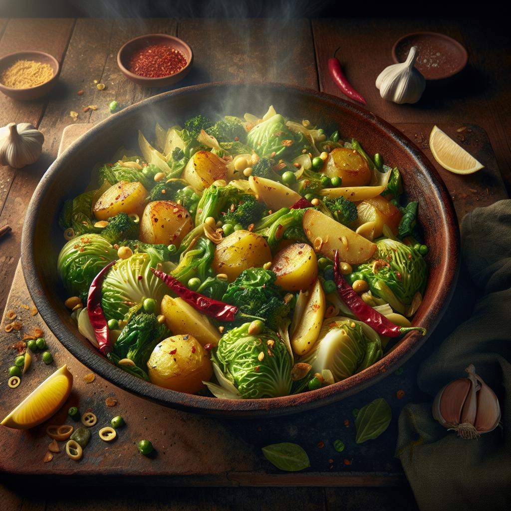 Savoy Cabbage and Potatoes
