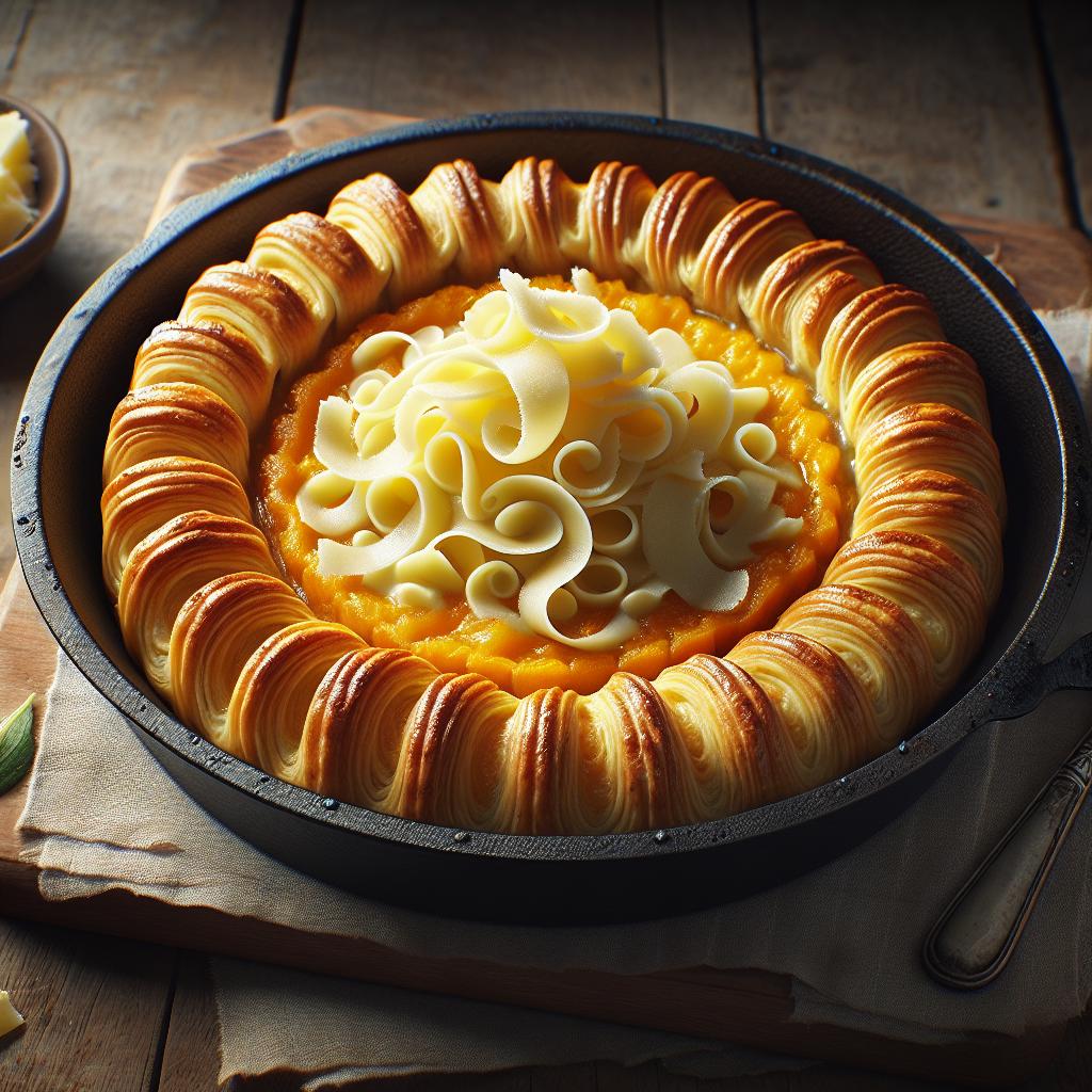 Pumpkin Vol-au-vent with Tête de Moine PDO