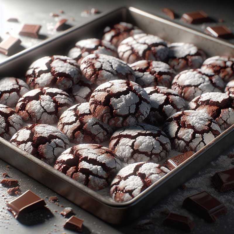 Chocolate crackle cookies