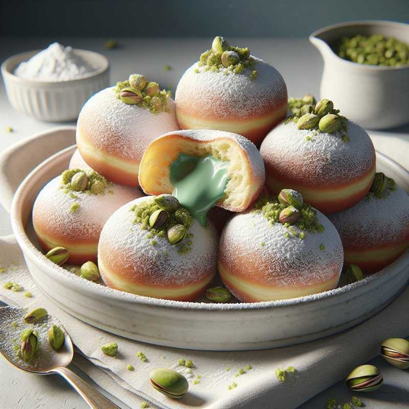 Bomboloni al pistacchio