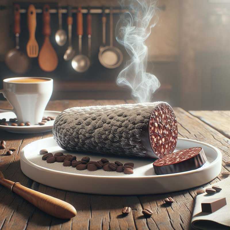 Salame di cioccolato al caffè