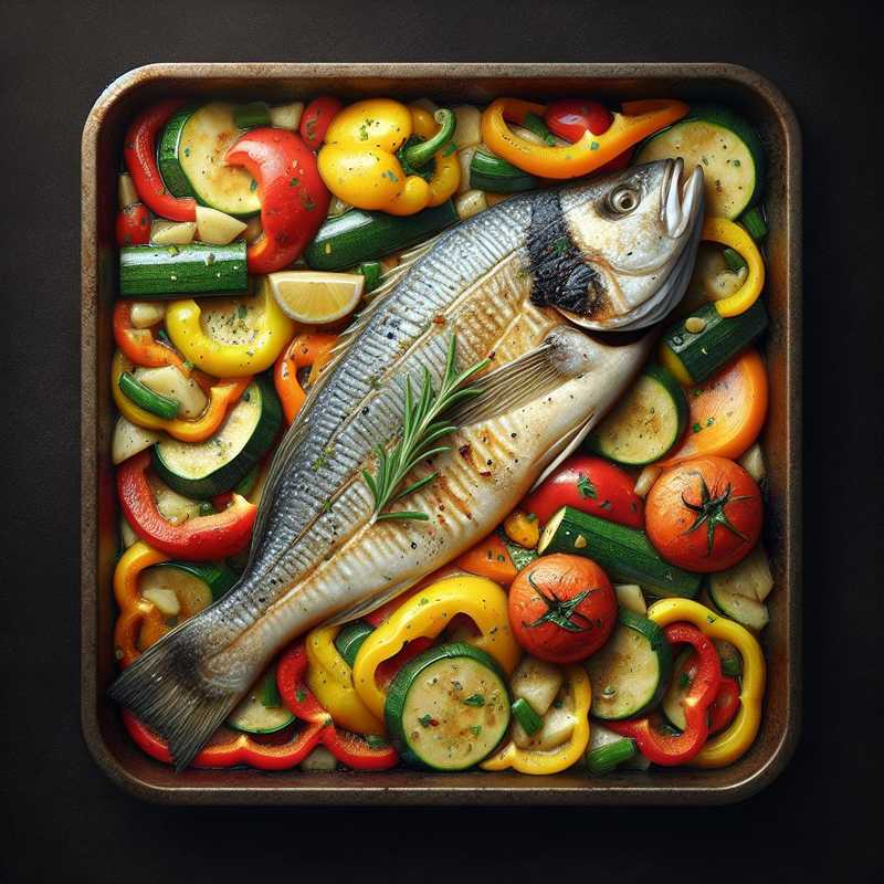 Sea Bass and Vegetable Flan