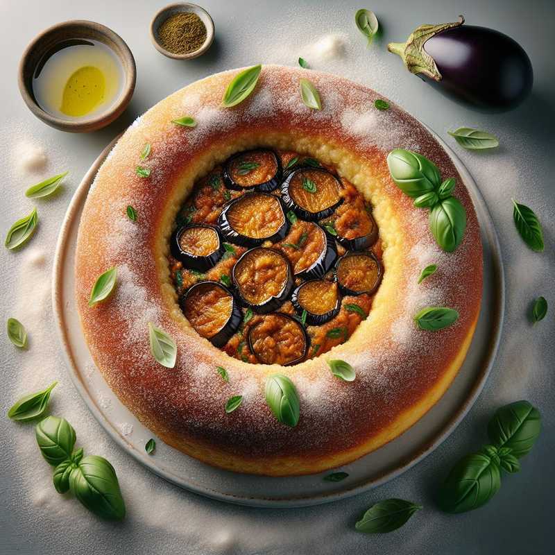 Ciambella di riso ripiena di melanzane