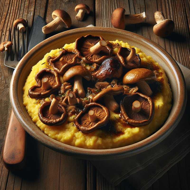 Polenta con Funghi Porcini