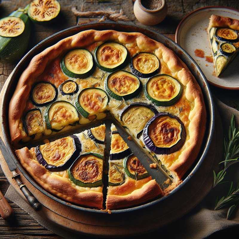 Crostata rustica di zucchine e melanzane