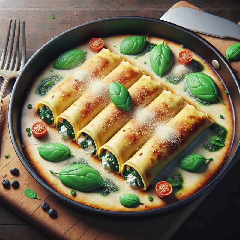 Ricotta and Spinach Cannelloni