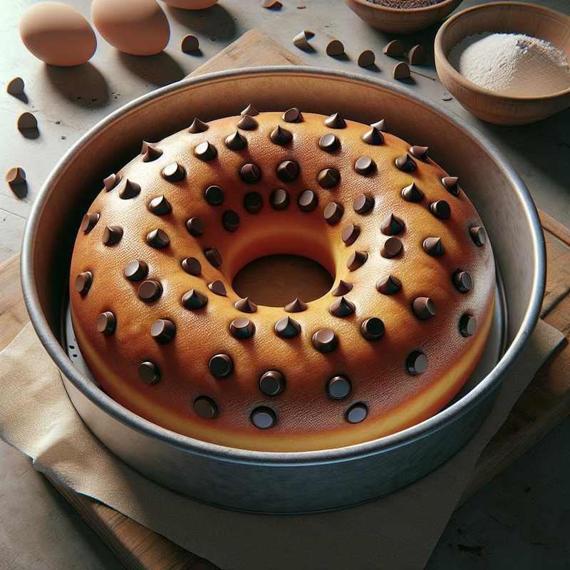 Ciambellone con gocce di cioccolato