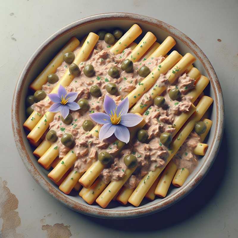 Stretched Breadsticks with Tuna Cream and Caper Flowers