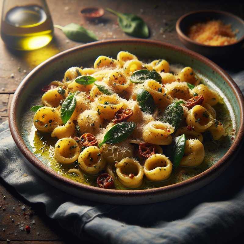 Orecchiette with aromatic herbs