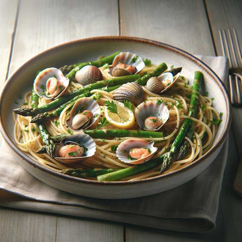 Spaghetti with Sea Asparagus