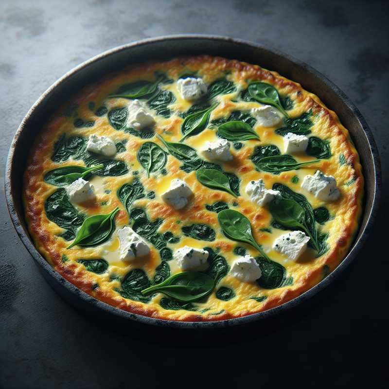 Frittata ricotta e spinaci