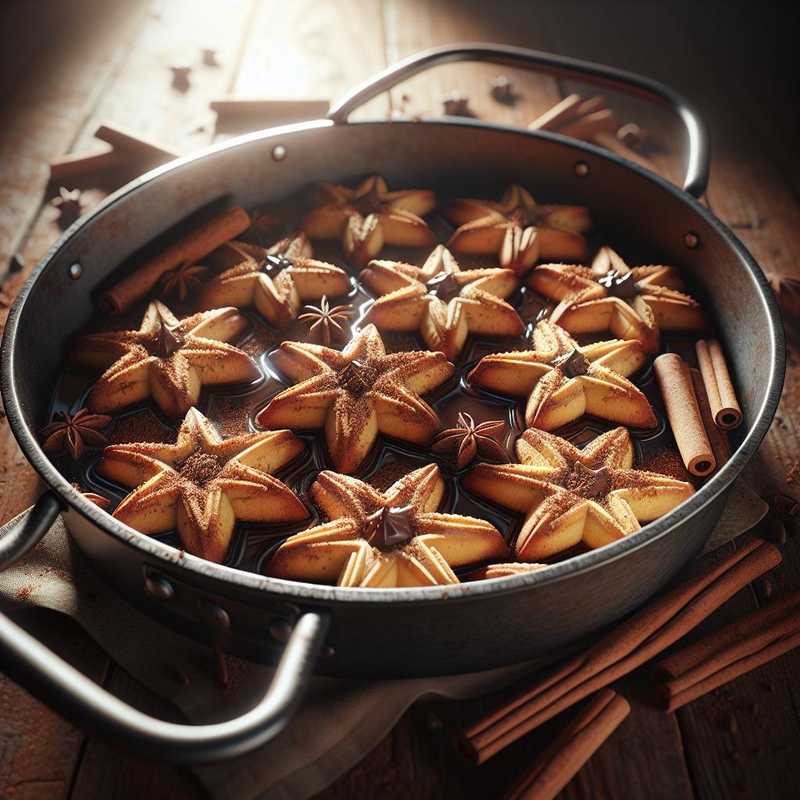 Crispy Stars with Chocolate and Cinnamon