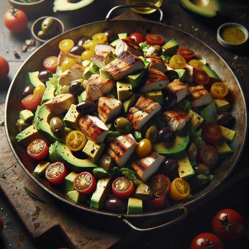 Insalata di pollo e avocado