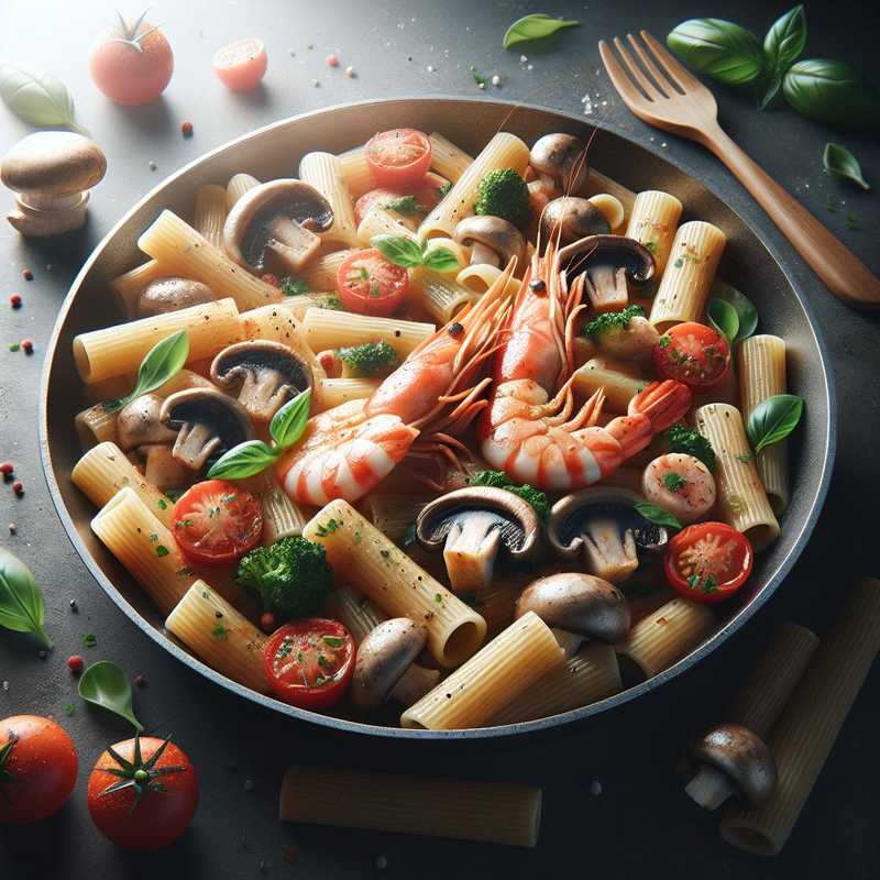 Rigatoni land and sea