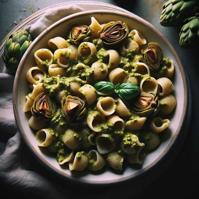 Orecchiette with Hazelnut and Artichoke Pesto