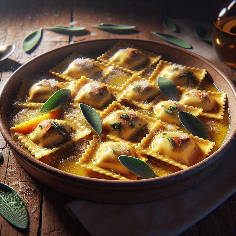 Ravioli di Magro con Burro e Salvia