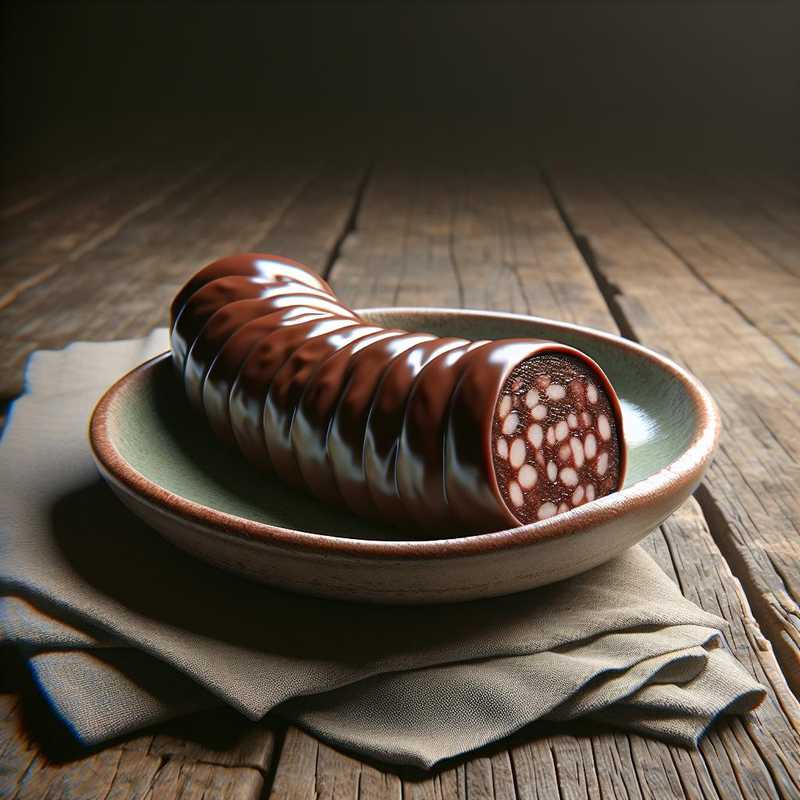 Salame di cioccolato senza zucchero