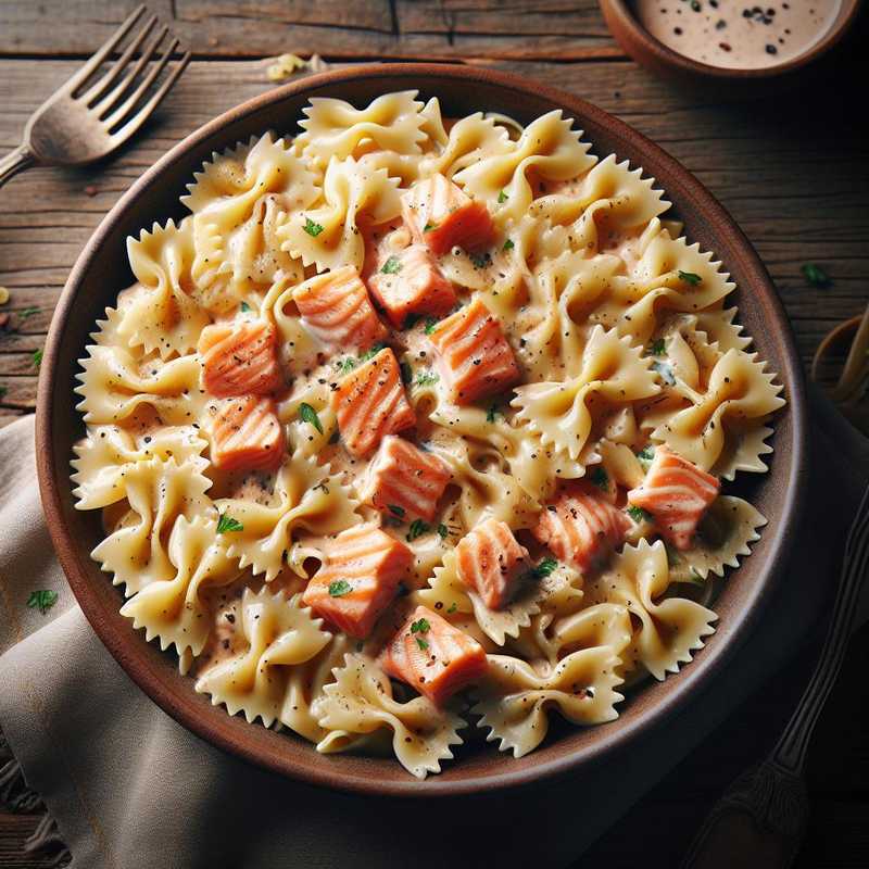 Farfalle alla crema di salmone