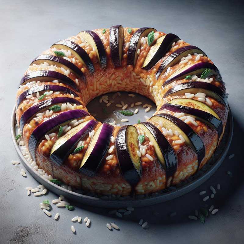 Ciambella di riso con melanzane