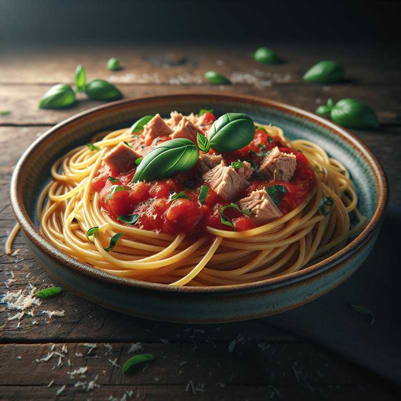 Spaghetti with Tuna and Tomato