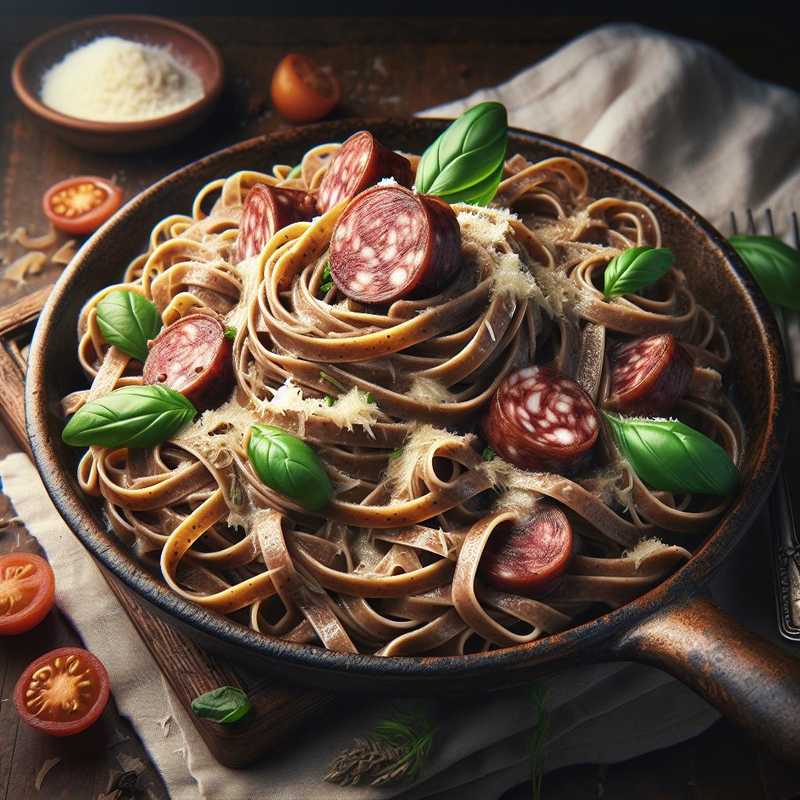 Buckwheat Tagliatelle with White Capocollo Ragù