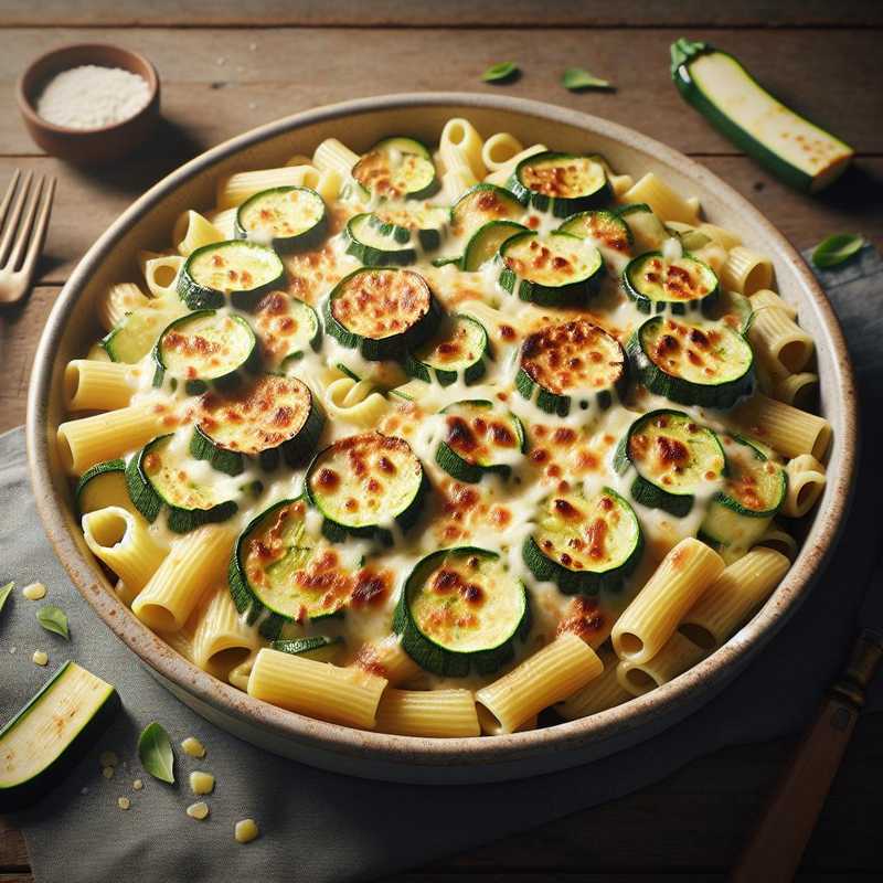 Baked Pasta with Zucchini and Scamorza