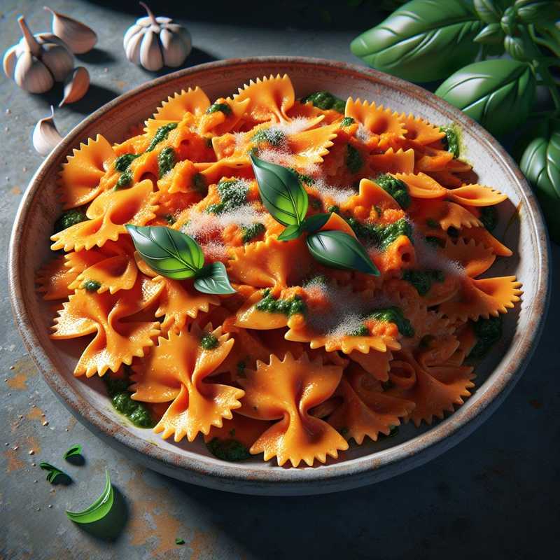 Farfalle con pesto di carote