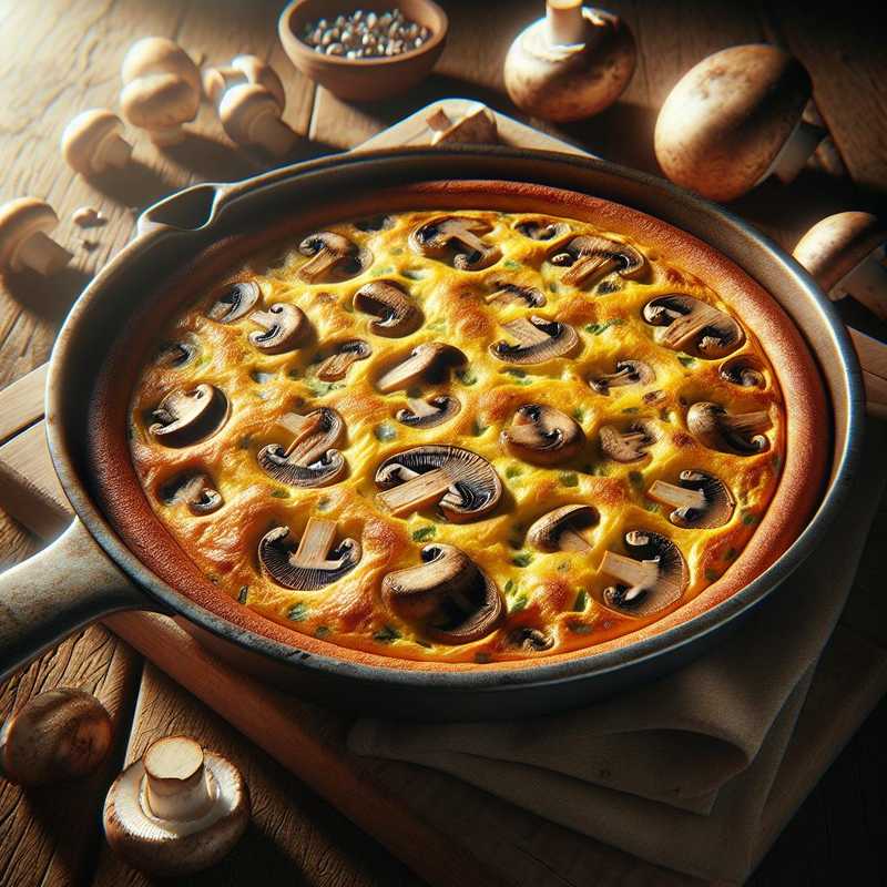 Oven-Baked Frittata with Mushrooms