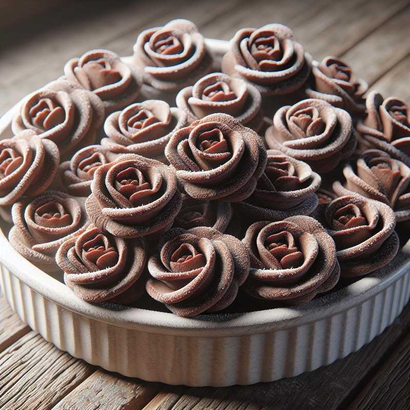 Cocoa Shortbread Roses