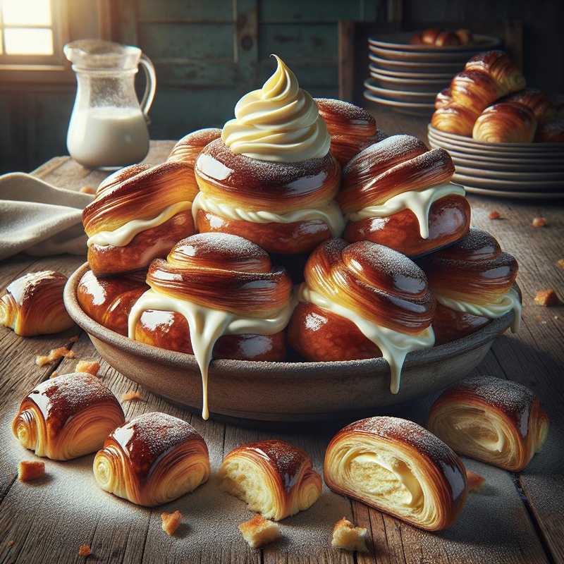 Brioches danesi alla crema