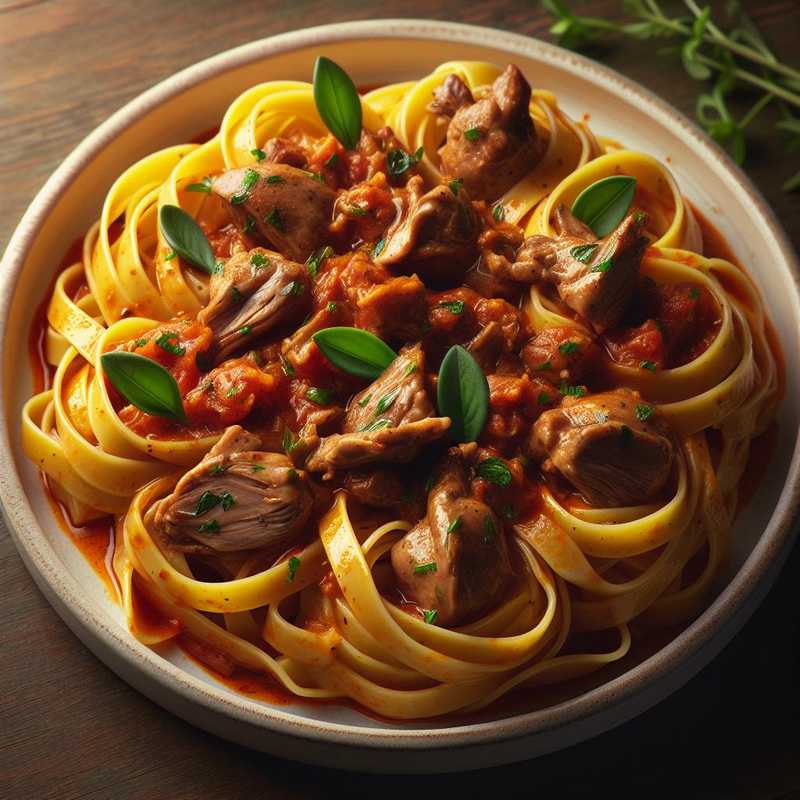 Tagliatelle al ragù di coniglio