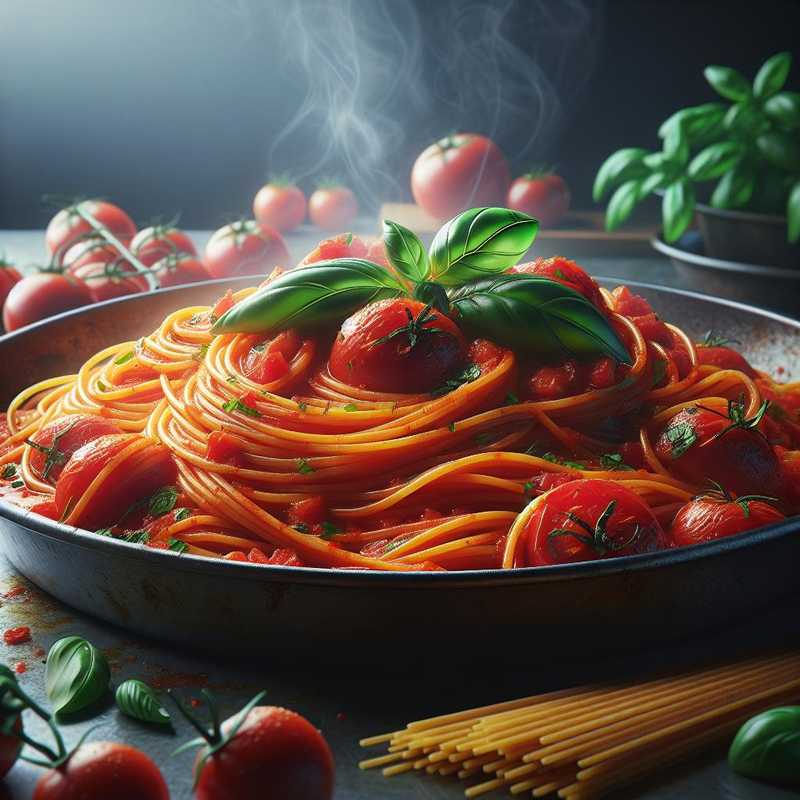 Spaghetti with Three Tomatoes