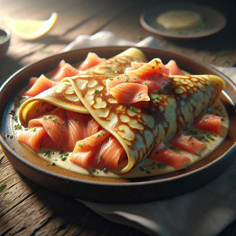 Crepes al salmone