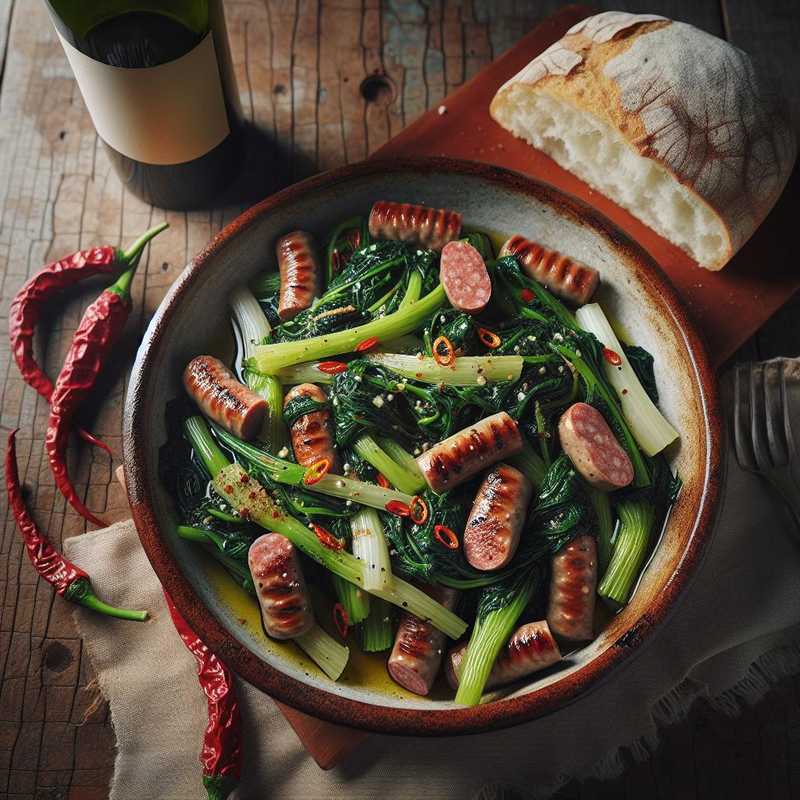 Cime di rapa con salsiccia