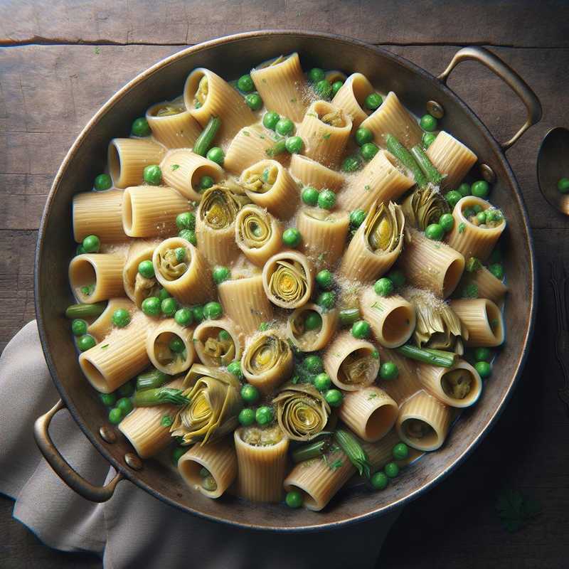 Paccheri carciofi e piselli