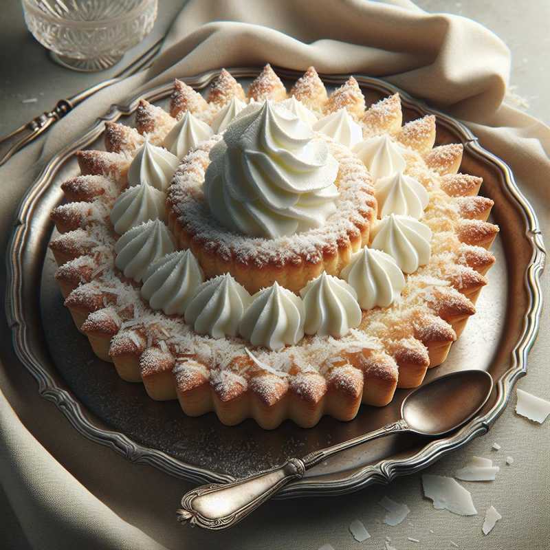 Crostata biancaneve cocco e panna