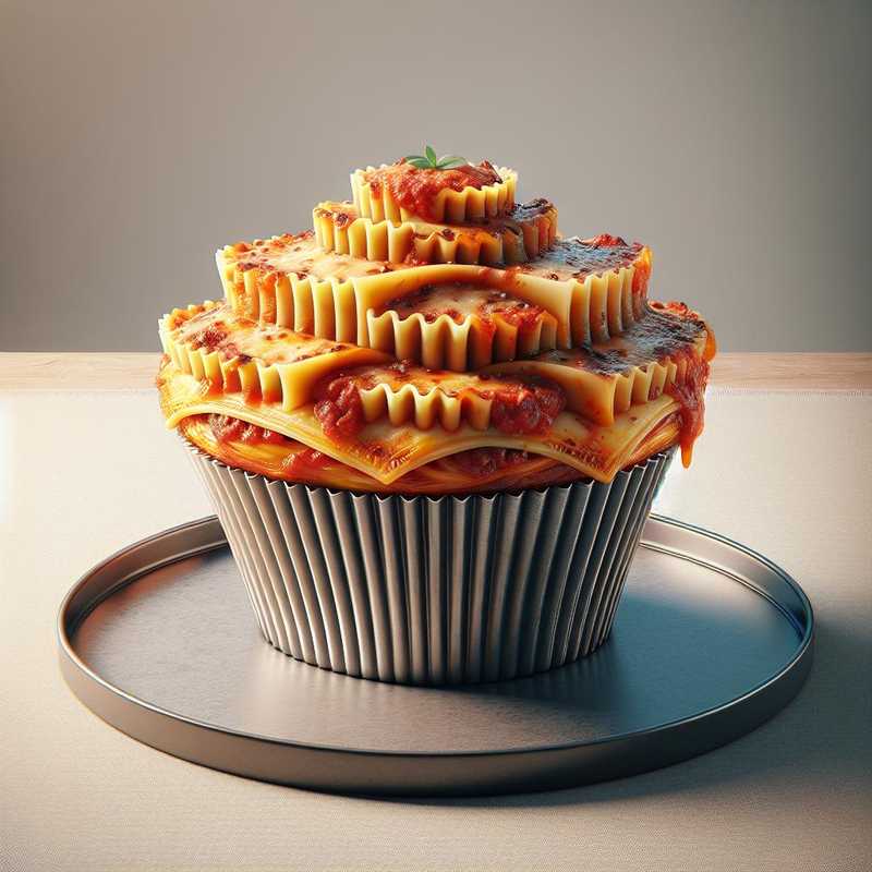 Lasagne cupcake