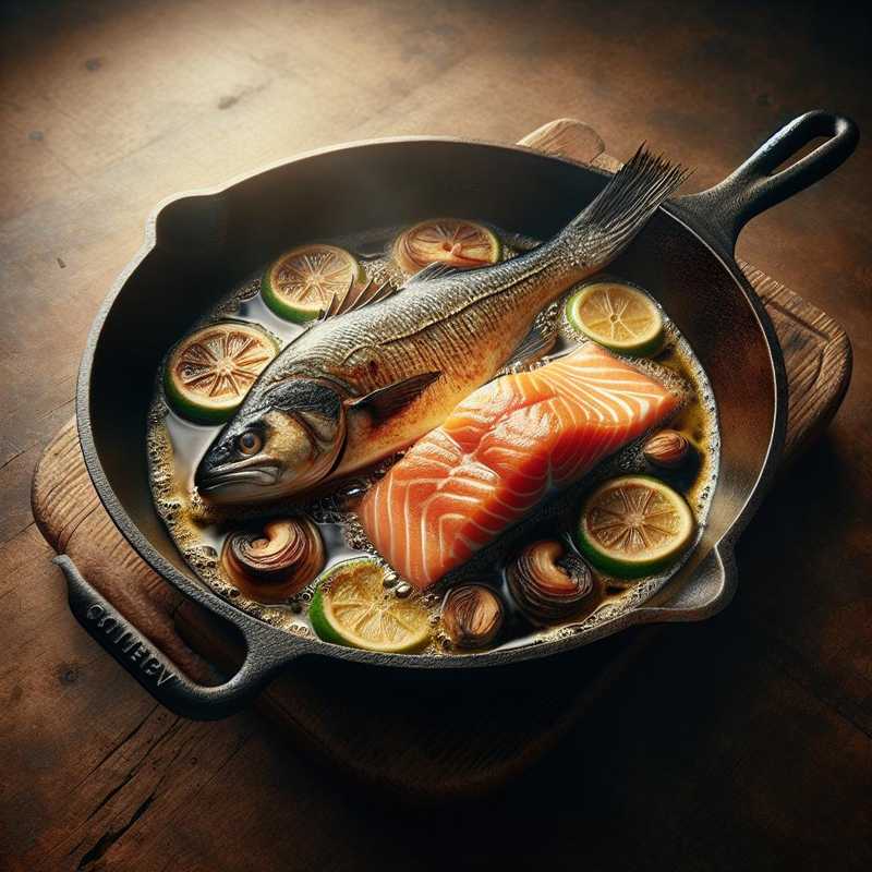 Sea Bass and Salmon Pan-Seared