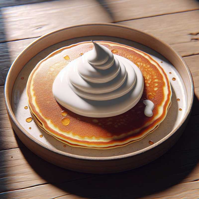 Pancake con yogurt greco