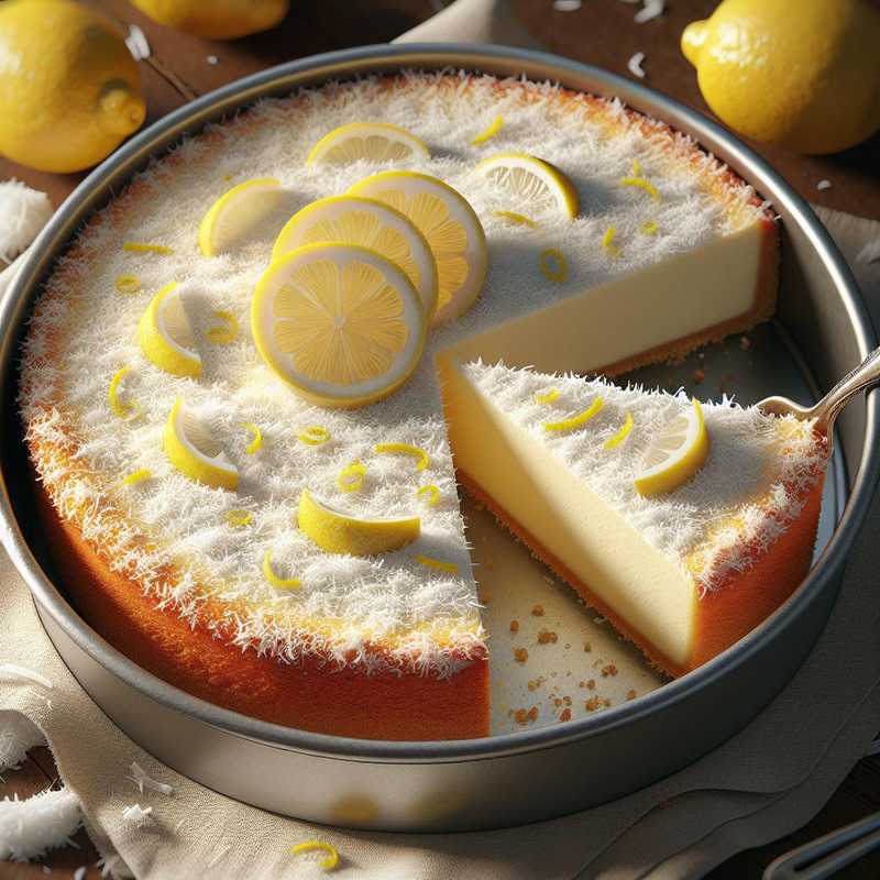 Cheesecake cocco e limone