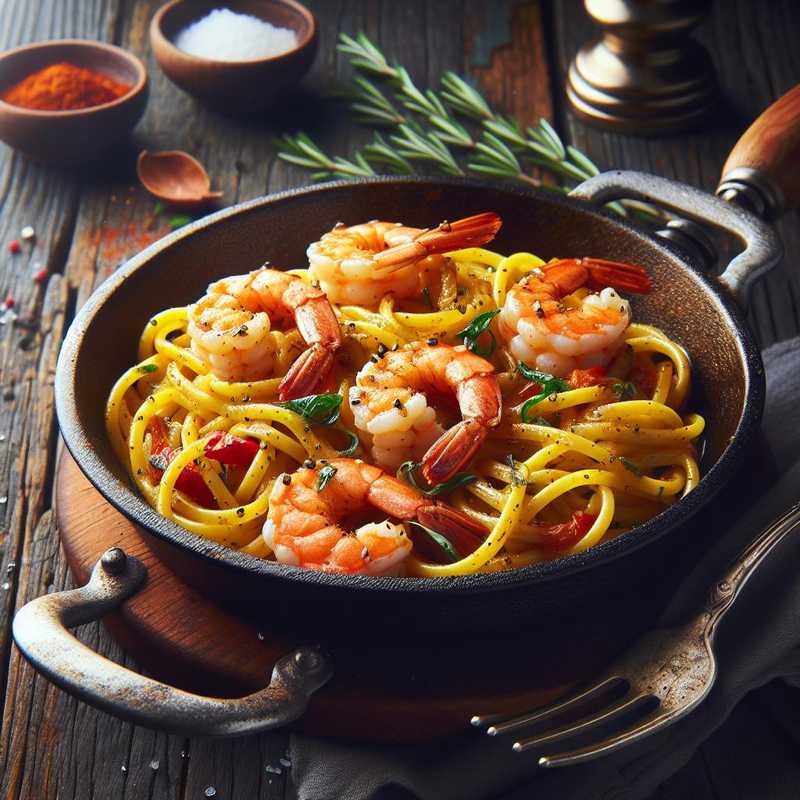 Pasta with Shrimp and Saffron