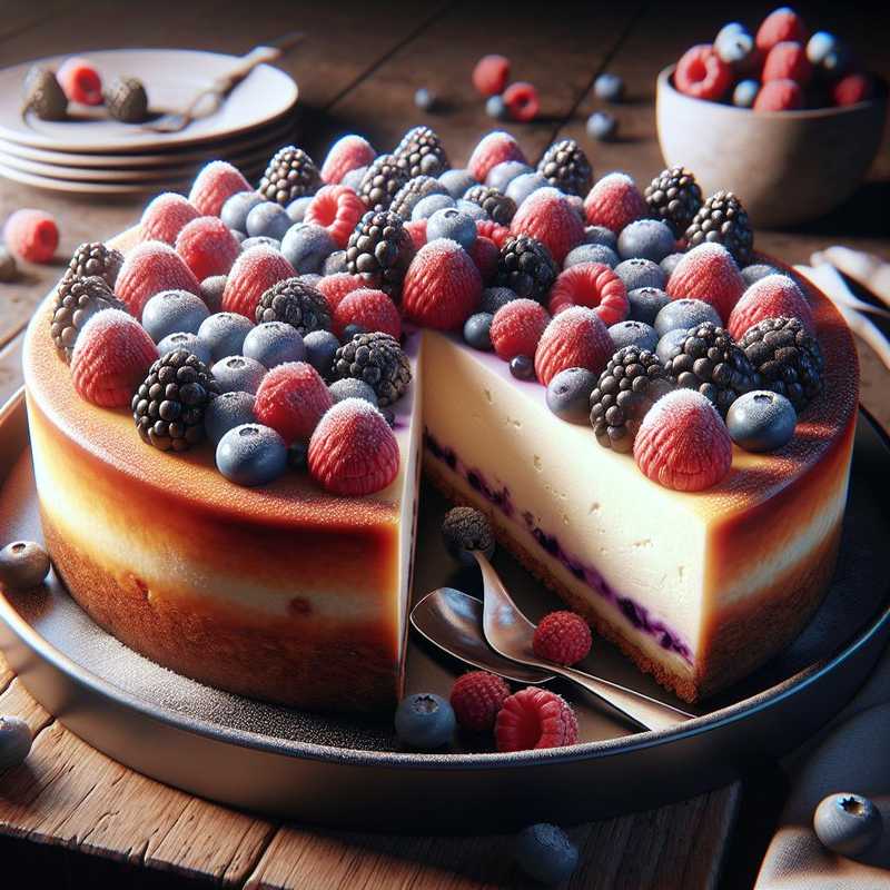 Cheesecake ai frutti di bosco